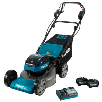 Аккумуляторная самоходная газонокосилка Makita LM001GT201, 2 акб BL4050F XGT 40 В 5 Ah, з/у XGT DC40RC