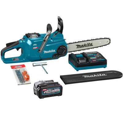 Аккумуляторная цепная пила Makita XGT 40 V MAX UC015GT101, 2 акб BL4040 4 Аһ и з/у DC40RA