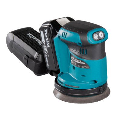 Акумуляторна ексцентрикова шліфмашина Makita DBO180R2F, 2 акб BL1850B, з/п DC18SD Акумуляторна ексцентрикова шліфмашина Makita DBO180R2F, 2 акб BL1850B, з/п DC18SD