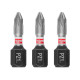 Біта Milwaukee Shockwave PZ1х25 мм, 3 шт