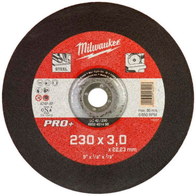 Круг отрезной по металлу Milwaukee SCS 41 Pro+ 230х3 мм