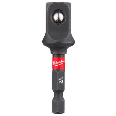 Переходник Milwaukee Shockwave 1/4"HEXх1/2"Square, 55 мм Переходник Milwaukee Shockwave 1/4"HEXх1/2"Square, 55 мм