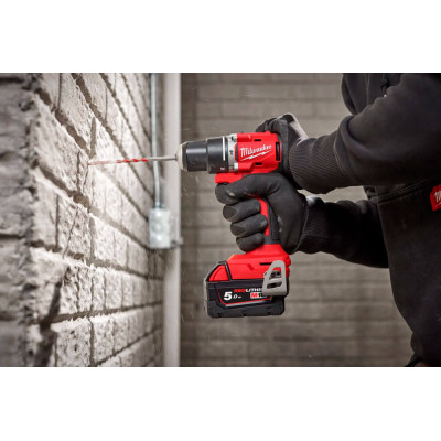 Аккумуляторная ударная дрель-шуруповерт Milwaukee M18 BLPDRC-0X, без акб и з/у, кейс HD