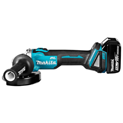 Аккумуляторная угловая шлифмашина Makita DGA504RTJ, 2 акб BL1850B, з/у DC18RC, кейс Makpac