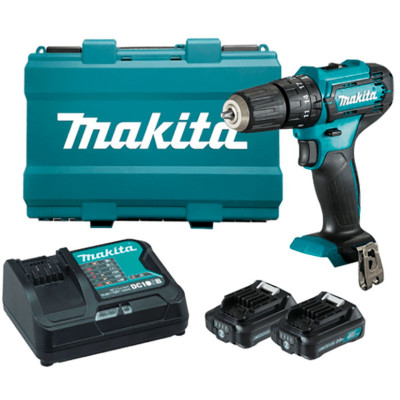 Аккумуляторная ударная дрель-шуруповерт Makita HP333DWAE, 2 акб, з/у DC10WC, кейс